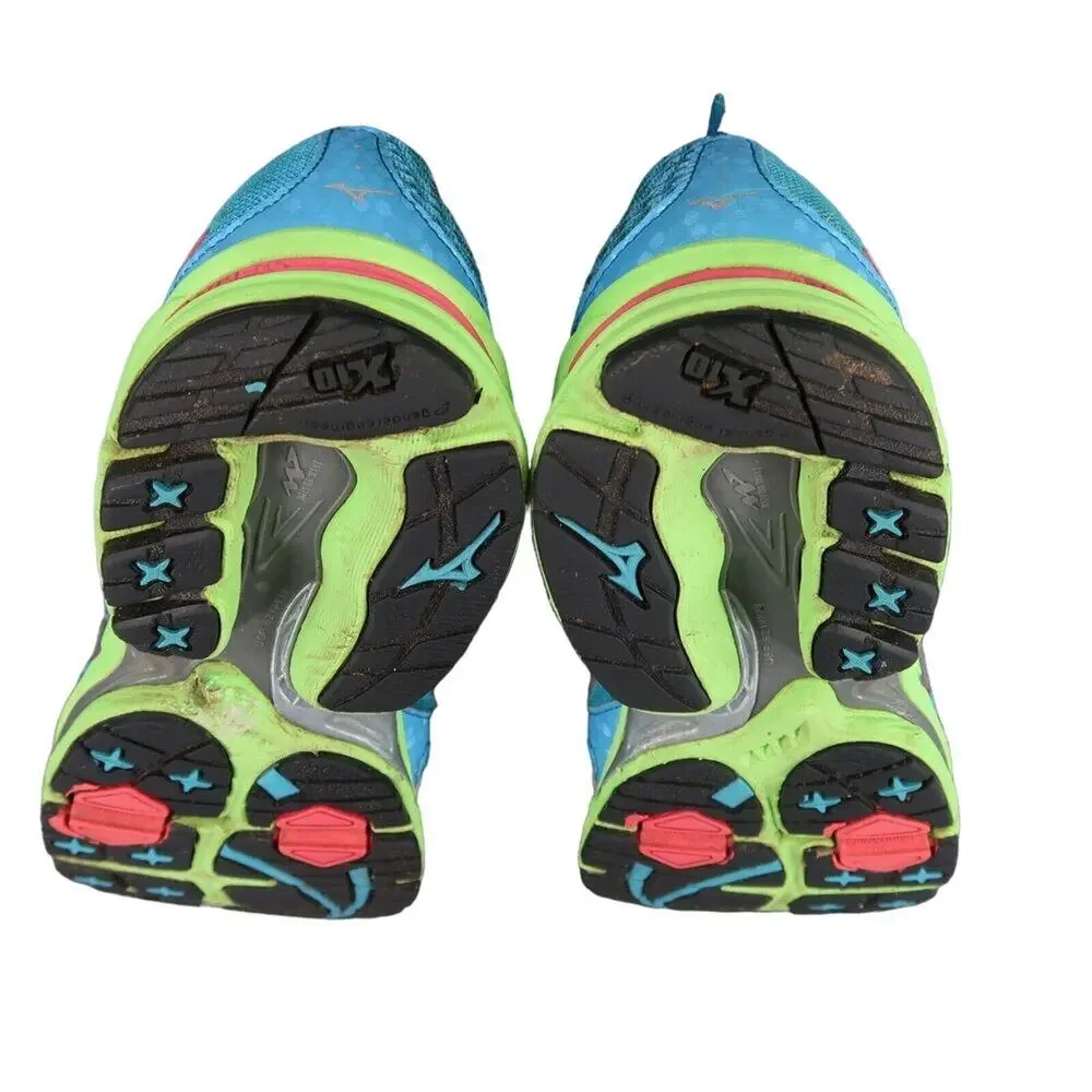 Mizuno Shoes Womens 8 Athletic Running Wave Inspire 9 Sport Trainer Active Blue
